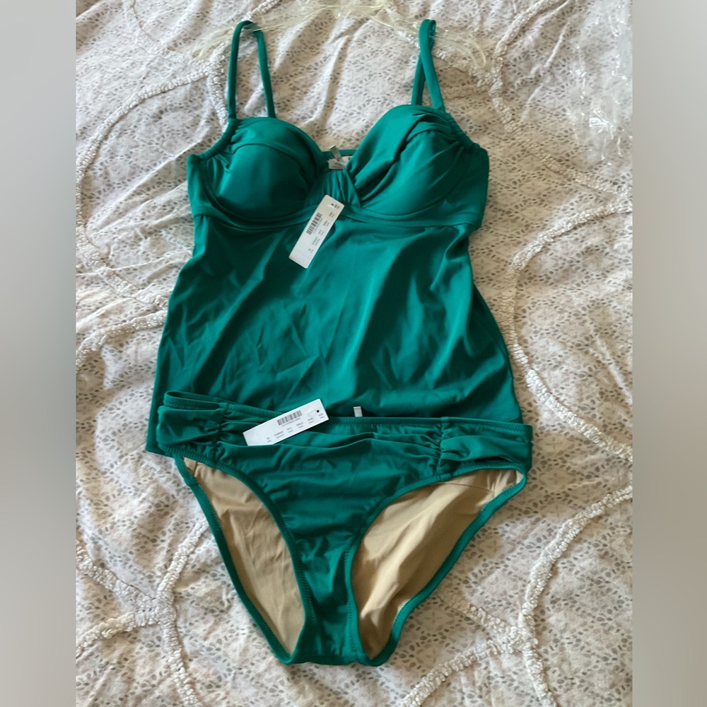 NWT JCrew 2 pc Swimsuit